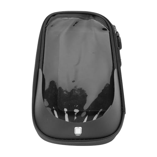 HUSHUI Fahrrad -Telefonbeutel, Wasserbeständiger Radbeutel mit Empfindlicher Touchscreen, Vorderer Sonnenvisier Doppel -Reißverschluss, Oxford -Stoff, TPU, Kompressions Reißverschluss, von HUSHUI