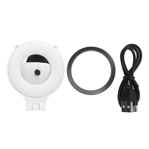 HUSHUI Telefon -Selfie -Licht mit 1/4 Zoll Schraubenloch Magnetische Stufenless 25 Bis 8500k Tragbares Telefon Fülllicht für Live -Fotografie (B) von HUSHUI