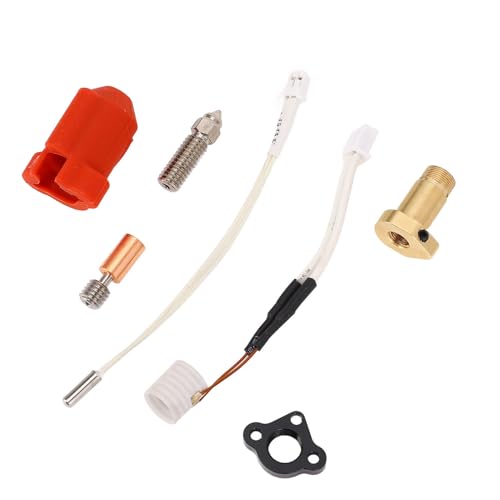 Kupferdüse Hotend Kit für Ender 3 V3 Ke, 60W Keramikheizungsring, 300 ° C -Heizung, Hochgeschwindigkeitsdruck, Geeignet für Verschiedene Filamente von HUSHUI