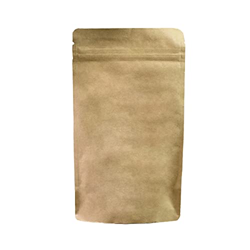 1.000 Stück Bodenbeutel braun aus Kraftpapier mit Druckverschluss | 110 x 65 x 185 mm Inhalt: 250 ml | lebensmittelecht und aluminiumfrei | HUTNER von HUTNER