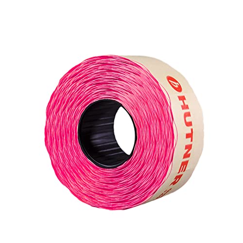 10 Rollen Preisetiketten 26x16 leucht-pink permanent | 11.000 Etiketten | Preisauszeichner Etiketten | Auszeichner Etiketten | HUTNER von HUTNER