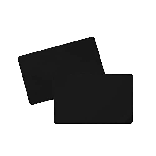 500 St. Preiskarten zum Beschriften, BÄCKER schwarz matt durchgefärbt - Plastikkarten 86x50x0,5 mm aus PVC, 50 mm hoch und 0,5 mm stark, ohne Aufdruck| HUTNER von HUTNER