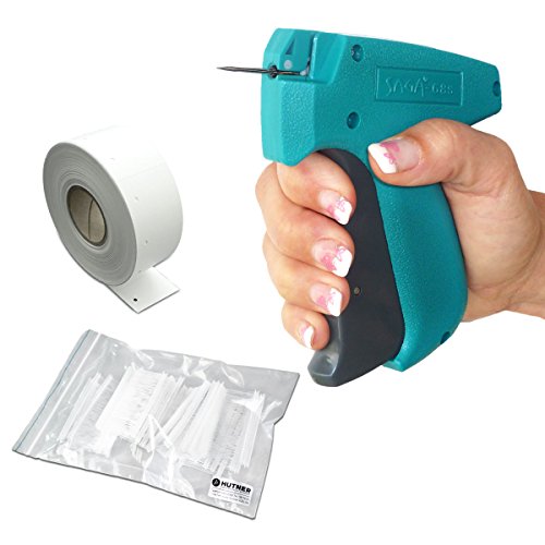 Etikettierpistole Set: Heftpistole SAGA 68S + 1.000 Heftfäden 65 mm + 1.000 Kartonetiketten 30x40 mm | HUTNER von HUTNER