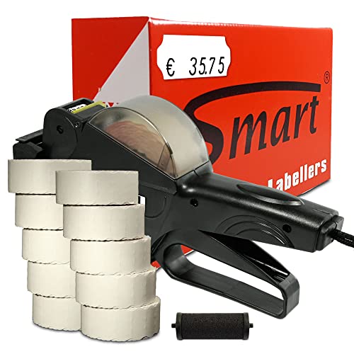 HUTNER Preisauszeichner Set Smart 6 inkl. inkl. 15.000 Preisetiketten 26x12 - Weiss permanent + 1 Farbrolle | Preisauszeichnungsgerät HUTNER Preisauszeichner Set Smart 6 inkl. inkl. 15.000 Preisetiketten 26x12 - Weiss permanent + 1 Farbrolle | Preisauszeichnungsgerät von HUTNER