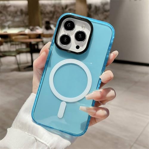 HUUMAGIC Fluoreszierende Jelly Color Magnetische kabellose Ladehülle für iPhone 15 14 13 12 11 Pro Max Transparente Softcover,BL,Für iPhone 13 HUUMAGIC Fluoreszierende Jelly Color Magnetische kabellose Ladehülle für iPhone 15 14 13 12 11 Pro Max Transparente Softcover,BL,Für iPhone 13 von HUUMAGIC