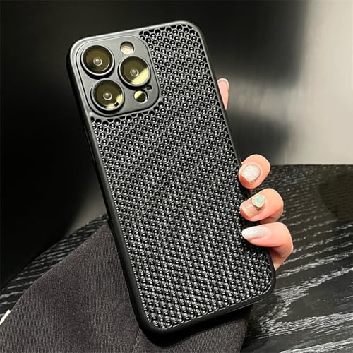 HUUMAGIC Kühlende Mesh-Skin-Glaslinsen-Schutzhülle für iPhone 15 14 11 12 13 Pro Max Plus Wärmeableitung Matte Hard Cover, Schwarz, Für iPhone 14 Plus HUUMAGIC Kühlende Mesh-Skin-Glaslinsen-Schutzhülle für iPhone 15 14 11 12 13 Pro Max Plus Wärmeableitung Matte Hard Cover, Schwarz, Für iPhone 14 Plus von HUUMAGIC