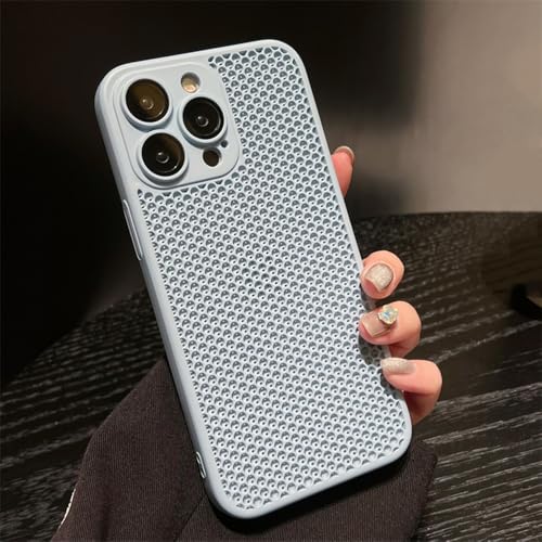 HUUMAGIC Kühlende Mesh-Skin-Glaslinsen-Schutzhülle für iPhone 15 14 11 12 13 Pro Max Plus Wärmeableitungsmatte Hartabdeckung, Hellblau, Für iPhone 12 Pro HUUMAGIC Kühlende Mesh-Skin-Glaslinsen-Schutzhülle für iPhone 15 14 11 12 13 Pro Max Plus Wärmeableitungsmatte Hartabdeckung, Hellblau, Für iPhone 12 Pro von HUUMAGIC