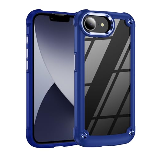 HUUMAGIC Luxuriöse, robuste Schutzhülle für iPhone 16 15 14 13 12 11 Pro Max 16 Plus 16e, Silikon-Stoßfänger, transparente Hartschale (für iPhone 11 Pro/Schwarz) von HUUMAGIC