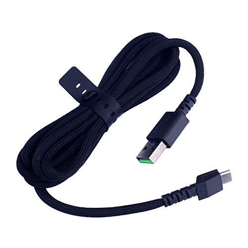 HUYUN USB-Ladekabel, kompatibel mit Razer Naga Pro 20000 DPI & Razer Basilisk & Razer Viper Ultimate Hyperspeed Leichteste kabellose Gaming Maus (schwarz) von HUYUN