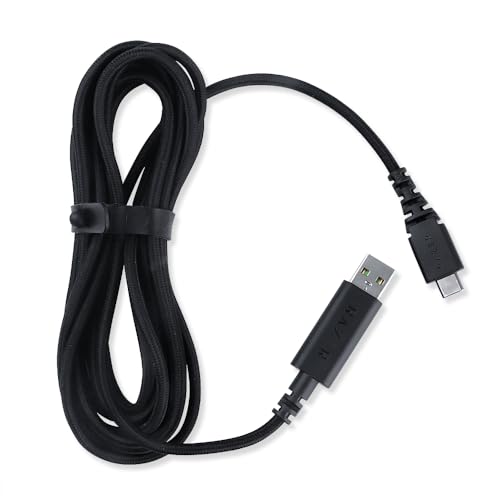 HUYUN USB-Typ-C-Kabel kompatibel für Wolverine V2 Pro PS5 Gaming Controller Gamepad schwarz 2M Datenkabel Ladekabel von HUYUN