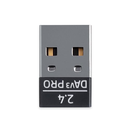 USB-Empfänger kompatibel für Razer DeathAdder V3 Pro kabellose Gaming Maus USB-Adapter (Schwarz) von HUYUN