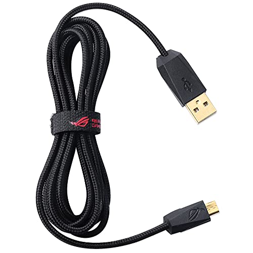 USB Micro Audio Datenkabel kompatibel für ASUS ROG Strix Fusion 300 500 700 Kopfhörer von HUYUN