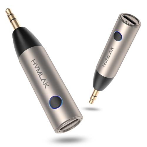 HVMLAK Bluetooth Adapter Aux, mit 3.5mm Klinke, Stabile Verbindung für Autoradio und Heim-Stereo, Musikstreaming, Freisprechanrufe, Robustes Gehäuse, 1 Stück HVMLAK Bluetooth Adapter Aux, mit 3.5mm Klinke, Stabile Verbindung für Autoradio und Heim-Stereo, Musikstreaming, Freisprechanrufe, Robustes Gehäuse, 1 Stück von HVMLAK