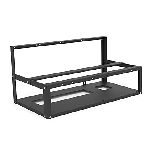 Grafikkartenhalter, Open Mining Rig Frame Case, 6 GPU -Rack -Stapel -Bergmann -Computerregal, Effiziente Kühlung, Einfache Installation, Professionelles Design, Starke Struktur von HWGING