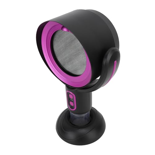 HWGING Desktop Range Hood 2 Speed Negative Ion USB Powered Portable Kitchen Exhaust Fan for Apartment 5V 8W (Black Purple) von HWGING