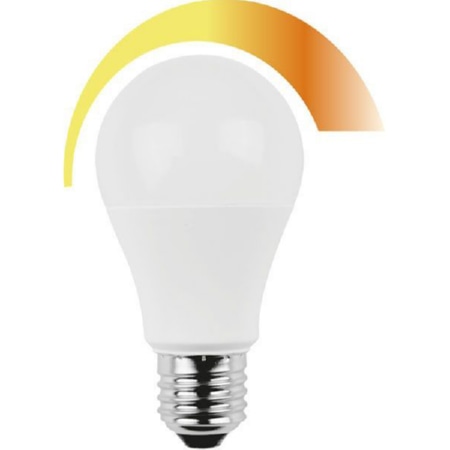 48635  (10 Stück) - LED-Leuchtmittel Birnenform 10W WW Dim to warm 48635 von HWH