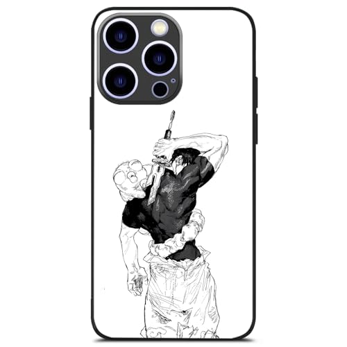 HWLHJJ JJK Toji Fushiguro Robuste und wasserdichte Anime-Charakter-Handyhülle, Individuelles Design, Stoßfeste Schutzhülle für iPhone 15 Pro von HWLHJJ