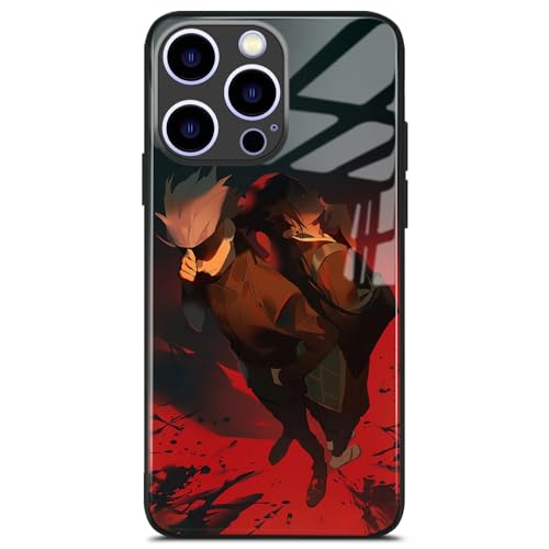 HWLHJJ Satoru Gojo und Kenjaku JJK Stoßfeste, beliebte Anime-Handyhülle, japanische Manga-Hülle, wasserdichte Design-Schutzhülle für iPhone XS Max von HWLHJJ