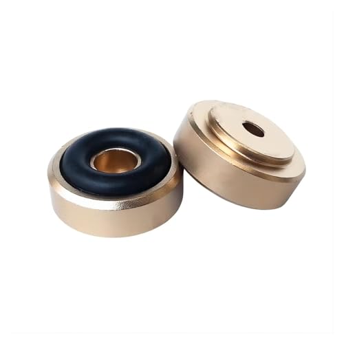 HWWW 20 x 8 mm Aluminiumlegierung, stoßfestes Anti-Rutsch-Fußpolster for Leistungsverstärker, Lautsprecher-Fußrasten. 4 Stück(Gold) von HWWW
