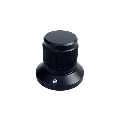 HWWW 25 x 17 x 22 mm Knopf aus Aluminiumlegierung, Klangeinstellknopf for Gitarrenverstärker, Lautstärkeeinstellknopf for CDs. Innenloch 6,0 mm(Black) von HWWW