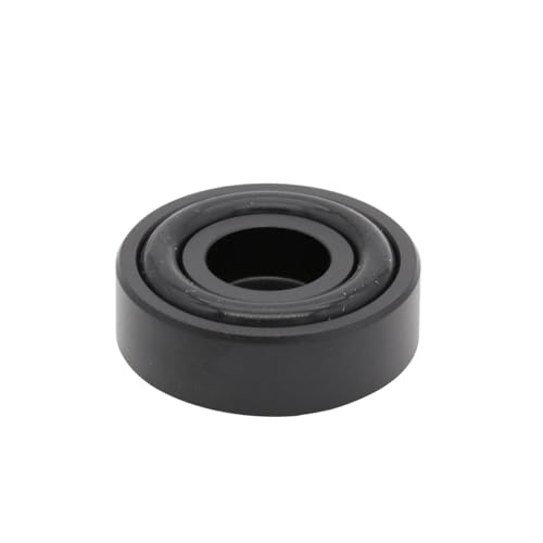 HWWW 29x10mm Verstärker Lautsprecher Isolation Standfuß CNC-gefräste Massive Aluminium Füße Pad CD-Player(Black) von HWWW