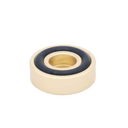 HWWW 29x10mm Verstärker Lautsprecher Isolation Standfuß CNC-gefräste Massive Aluminium Füße Pad CD-Player(Golden) von HWWW