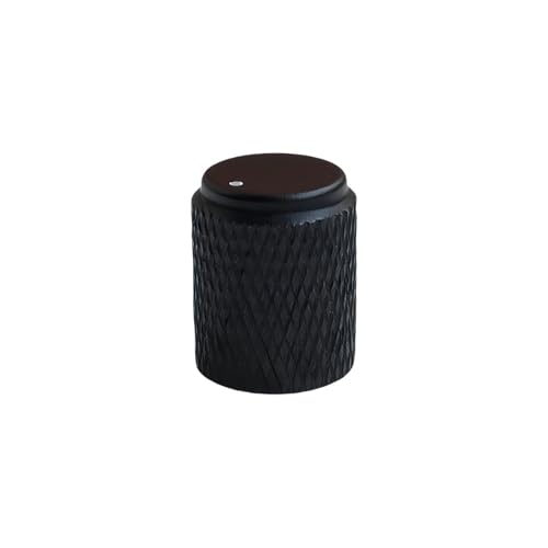 HWWW Aluminiumlegierung Knopf Leistungsverstärker Audioverstärker Lautstärke Potentiometer CD Knopf 12X15mm 5St(Black) von HWWW