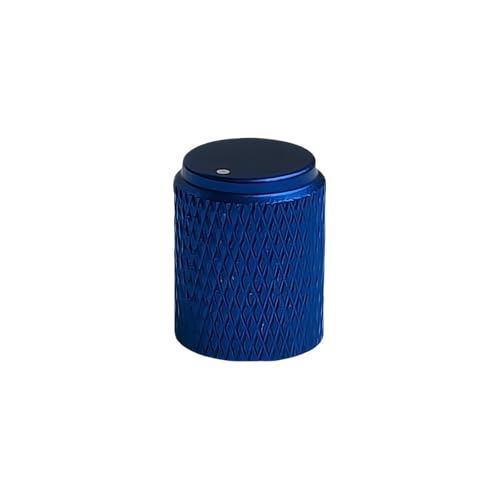 HWWW Aluminiumlegierung Knopf Leistungsverstärker Audioverstärker Lautstärke Potentiometer CD Knopf 12X15mm 5St(Blue) von HWWW