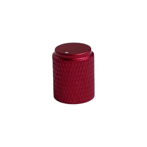 HWWW Aluminiumlegierung Knopf Leistungsverstärker Audioverstärker Lautstärke Potentiometer CD Knopf 12X15mm 5St(Red) von HWWW