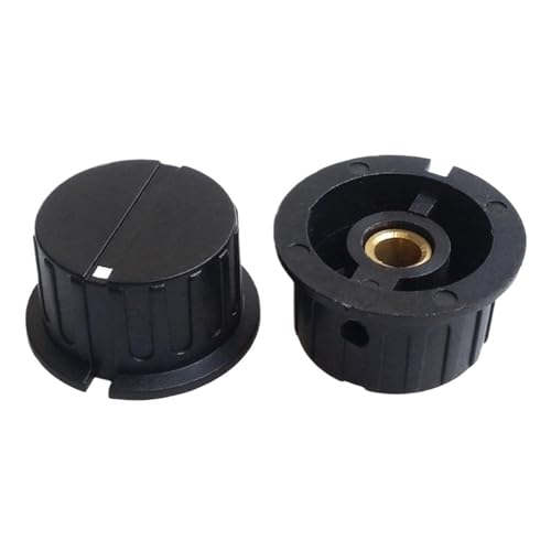HWWW Kunststoffknopf for Gitarreneffektor, Potentiometer-Schalterknopf, CD-Lautstärkeregler, Innenloch: 6,4 mm(8C) von HWWW