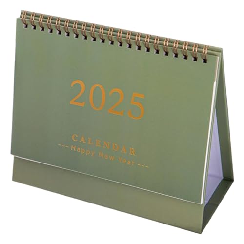 Desktop -Kalender mit niedlichem Aufkleber Green Coated Paper Stehpapierkalender für die Erstellung von Plänen und Planen 2025 für Home- oder Office Desk Decor Desktop Desktop -Kalender mit niedlichem Aufkleber Green Coated Paper Stehpapierkalender für die Erstellung von Plänen und Planen 2025 für Home- oder Office Desk Decor Desktop von HWXZUUO