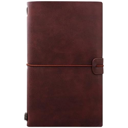 HWXZUUO Travel Journal, Vintage PU Travelers Notebook mit Gurtschnalle, 7, 9x4, 7 Zoll Retro -Nachfüllfestbuch zum Schreiben von Buchstaben, Zeichnen von Bildern oder Kleben Fotos HWXZUUO Travel Journal, Vintage PU Travelers Notebook mit Gurtschnalle, 7, 9x4, 7 Zoll Retro -Nachfüllfestbuch zum Schreiben von Buchstaben, Zeichnen von Bildern oder Kleben Fotos von HWXZUUO