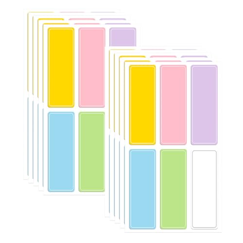 Wasserdichtes Etikett Aufkleber Allzweck Tagesbetreuung Etikett Selbstkleber Name Aufkleber farbenfrohe Schreiben Sie auf Flasche für Jar 10Sheets60pcs L. Wasserdichtes Etikett Aufkleber Allzweck Tagesbetreuung Etikett Selbstkleber Name Aufkleber farbenfrohe Schreiben Sie auf Flasche für Jar 10Sheets60pcs L. von HWXZUUO