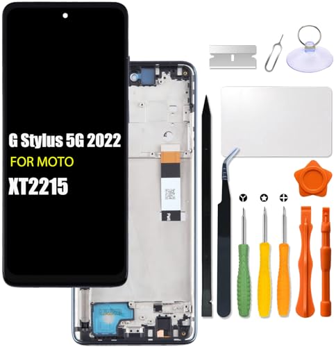 Ersatz-LCD-Bildschirm für Motorola Moto G Stylus 5G 2022 mit Rahmen für Moto XT2215-1 LCD-Touchscreen-Display-Panel Digitizer Montage mit Reparaturset Ersatz-LCD-Bildschirm für Motorola Moto G Stylus 5G 2022 mit Rahmen für Moto XT2215-1 LCD-Touchscreen-Display-Panel Digitizer Montage mit Reparaturset von HWszyss