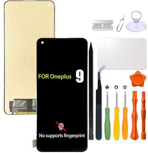 Ersatz für Oneplus 9 5G LCD-Bildschirm INCELL für LE2113 LE2111 LE2110 LE2117 LE2115 LCD Touchscreen Display Panel Digitizer Montage mit Reparaturset (keine Unterstützung von Fingerabdruck) von HWszyss