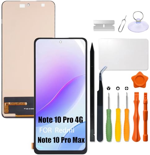 Ersatz für Redmi Note 10 Pro 4G | Note 10 Pro Max LCD-Bildschirm INCELL für Redmi M2101K6G M2101K6R M2101K6I Touchscreen Digitizer Montage LCD Display mit Reparaturset Ersatz für Redmi Note 10 Pro 4G | Note 10 Pro Max LCD-Bildschirm INCELL für Redmi M2101K6G M2101K6R M2101K6I Touchscreen Digitizer Montage LCD Display mit Reparaturset von HWszyss