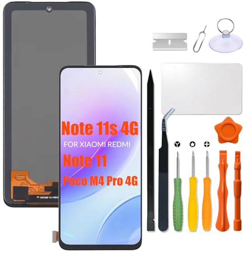 Ersatz für Xiaomi Redmi Note 11 | Note 11s 4G | Poco M4 Pro 4G LCD-Bildschirm für Redmi Note11 Note11s 2201117TG 2201117SG 2201117PG LCD Touchscreen Display Panel Digitizer Montage mit Reparaturset Ersatz für Xiaomi Redmi Note 11 | Note 11s 4G | Poco M4 Pro 4G LCD-Bildschirm für Redmi Note11 Note11s 2201117TG 2201117SG 2201117PG LCD Touchscreen Display Panel Digitizer Montage mit Reparaturset von HWszyss