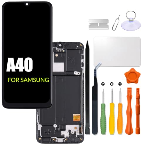 Ersatzbildschirm für Samsung Galaxy A40 mit Rahmen für Samsung A405, A405F, A405FN, A405FM, A405S, LCD-Bildschirm, Touch-Display, Digitizer, Montage mit Reparaturteil Ersatzbildschirm für Samsung Galaxy A40 mit Rahmen für Samsung A405, A405F, A405FN, A405FM, A405S, LCD-Bildschirm, Touch-Display, Digitizer, Montage mit Reparaturteil von HWszyss