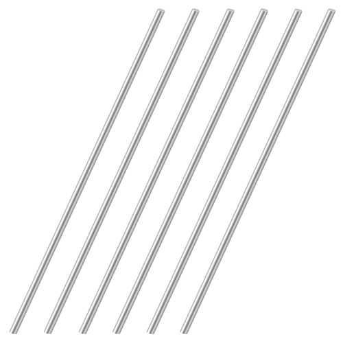 HXJDAM 6 Stück Edelstahlstäbe, Edelstahl Rundstäbe 4mm x 300mm, Metallstäbe zum Basteln, Rundstab 304 Edelstahl Rundstangen Metallstange Stabstahl, Rundstahl für DIY Handwerk Modellauto Flugzeug HXJDAM 6 Stück Edelstahlstäbe, Edelstahl Rundstäbe 4mm x 300mm, Metallstäbe zum Basteln, Rundstab 304 Edelstahl Rundstangen Metallstange Stabstahl, Rundstahl für DIY Handwerk Modellauto Flugzeug von HXJDAM