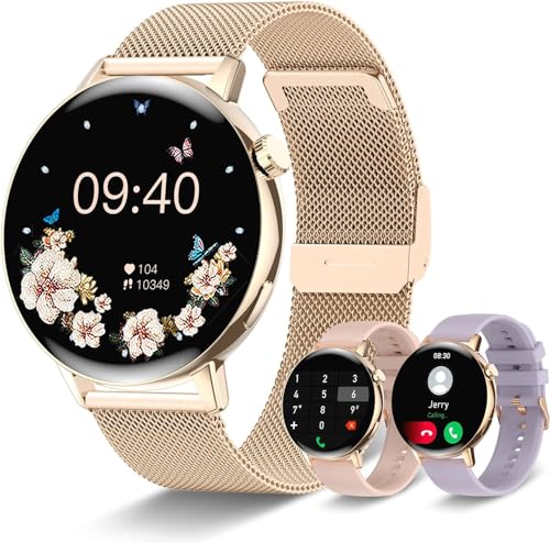 HXQHSTBG Smartwatch Damen mit Telefonfunktion, Smartwatch mit 1,32" HD Bildschirm für Android iOS, Fitness Tracker mit Herzfrequenz Schlafmonitor HXQHSTBG Smartwatch Damen mit Telefonfunktion, Smartwatch mit 1,32" HD Bildschirm für Android iOS, Fitness Tracker mit Herzfrequenz Schlafmonitor von HXQHSTBG