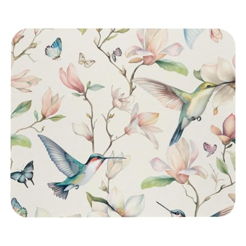 HXYWQA Mauspad Aquarell Kolibri Blumen Blüte Schmetterling rutschfeste Gummibasis Mausmatte Desktop Mauspad Für Büro Laptop HXYWQA Mauspad Aquarell Kolibri Blumen Blüte Schmetterling rutschfeste Gummibasis Mausmatte Desktop Mauspad Für Büro Laptop von HXYWQA