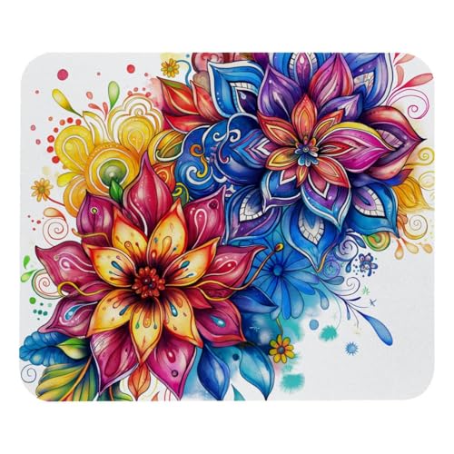 HXYWQA Mauspad Mandala Floral Blossom Blumen rutschfeste Gummibasis Mausmatte Desktop Mauspad Für Büro Laptop HXYWQA Mauspad Mandala Floral Blossom Blumen rutschfeste Gummibasis Mausmatte Desktop Mauspad Für Büro Laptop von HXYWQA