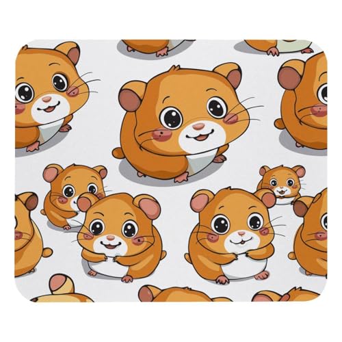 HXYWQA Mauspad Niedliche Hamster Muster rutschfeste Gummibasis Mausmatte Desktop Mauspad Für Büro Laptop HXYWQA Mauspad Niedliche Hamster Muster rutschfeste Gummibasis Mausmatte Desktop Mauspad Für Büro Laptop von HXYWQA