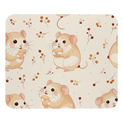 HXYWQA Mauspad Niedliche Tier Hamster rutschfeste Gummibasis Mausmatte Desktop Mauspad Für Büro Laptop HXYWQA Mauspad Niedliche Tier Hamster rutschfeste Gummibasis Mausmatte Desktop Mauspad Für Büro Laptop von HXYWQA