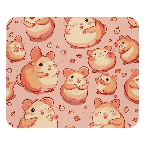 HXYWQA Mauspad Niedliche Tier Hamster rutschfeste Gummibasis Mausmatte Desktop Mauspad Für Büro Laptop HXYWQA Mauspad Niedliche Tier Hamster rutschfeste Gummibasis Mausmatte Desktop Mauspad Für Büro Laptop von HXYWQA