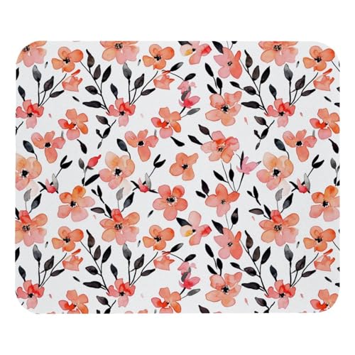 HXYWQA Mauspad Pfirsich Blumen Floral Muster rutschfeste Gummibasis Mausmatte Desktop Mauspad Für Büro Laptop HXYWQA Mauspad Pfirsich Blumen Floral Muster rutschfeste Gummibasis Mausmatte Desktop Mauspad Für Büro Laptop von HXYWQA