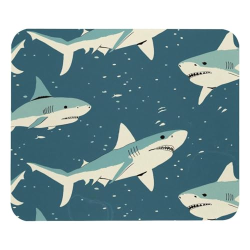 HXYWQA Mauspad Sharks Schwimmen Muster rutschfeste Gummibasis Mausmatte Desktop Mauspad Für Büro Laptop HXYWQA Mauspad Sharks Schwimmen Muster rutschfeste Gummibasis Mausmatte Desktop Mauspad Für Büro Laptop von HXYWQA