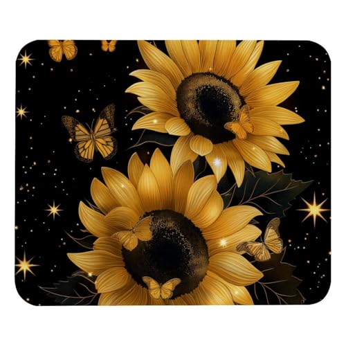 HXYWQA Mauspad Sonnenblumen Und Schmetterlinge rutschfeste Gummibasis Mausmatte Desktop Mauspad Für Büro Laptop HXYWQA Mauspad Sonnenblumen Und Schmetterlinge rutschfeste Gummibasis Mausmatte Desktop Mauspad Für Büro Laptop von HXYWQA