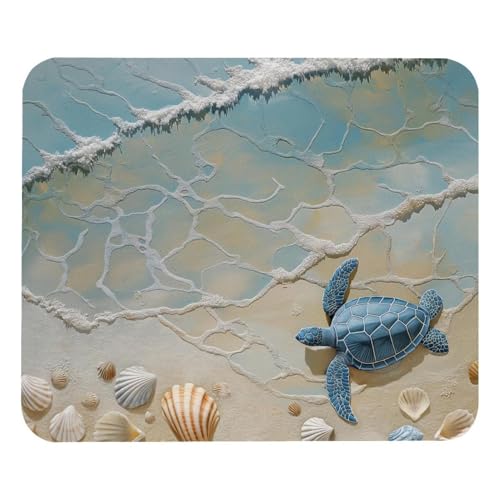 HXYWQA Mauspad Strand Schildkrötenpanzer Welle rutschfeste Gummibasis Mausmatte Desktop Mauspad Für Büro Laptop HXYWQA Mauspad Strand Schildkrötenpanzer Welle rutschfeste Gummibasis Mausmatte Desktop Mauspad Für Büro Laptop von HXYWQA