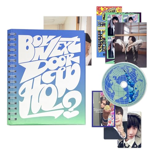 BOYNEXTDOOR - 2nd EP [HOW?] (Earth Ver.) Photo Book + CD-R + Photocard + Meme Card + 4-Cut Photo + Post Card + Scratch Card + Folded Poster + 3 Extra Photocards von HYBE Ent.